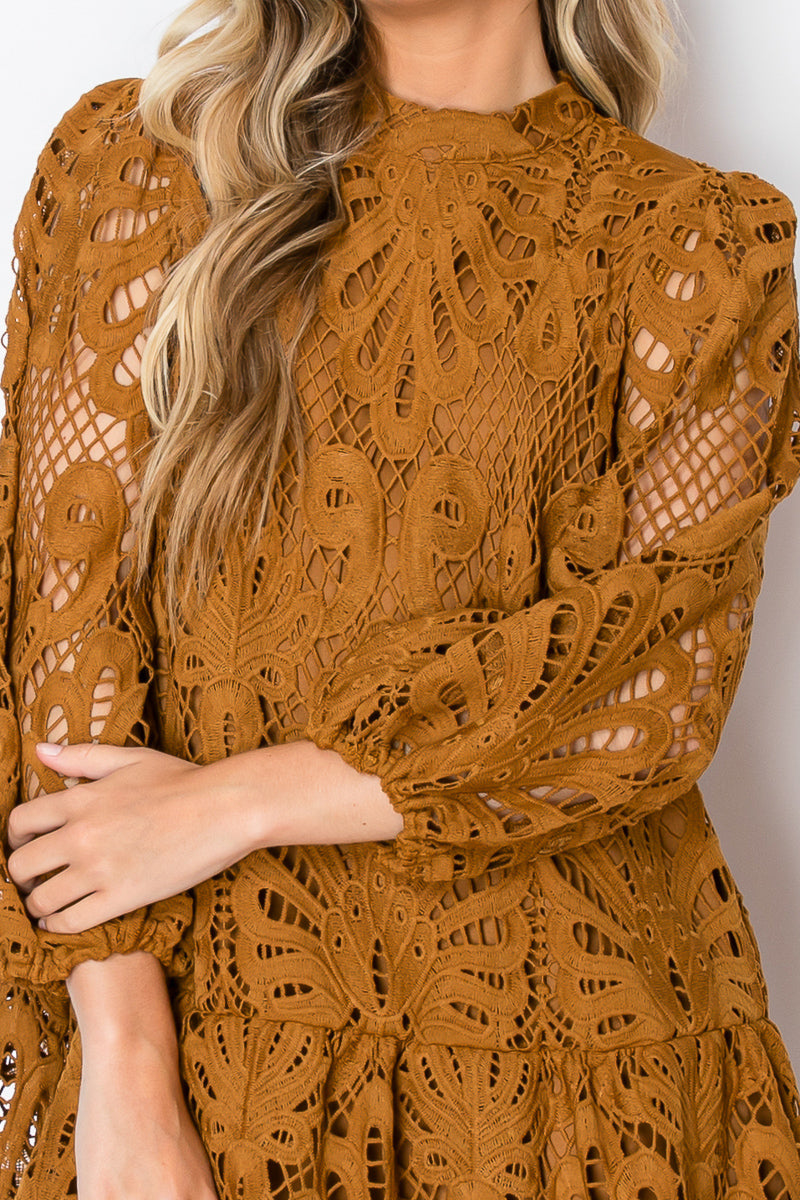 Damask  Lace Dress