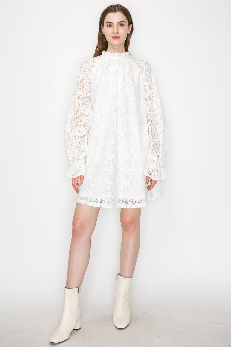 Cotton Eyelet Mini Dress