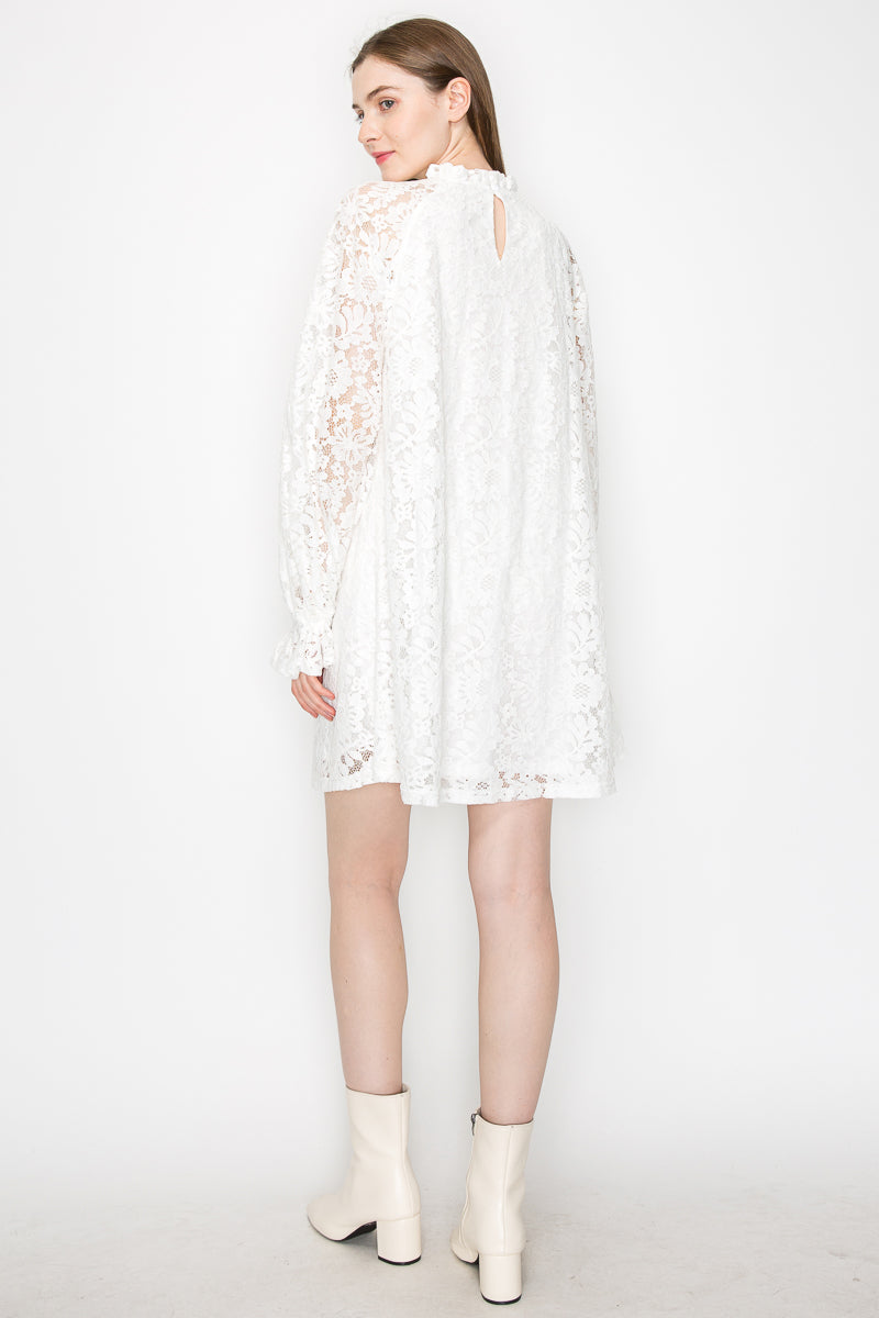 Cotton Eyelet Mini Dress